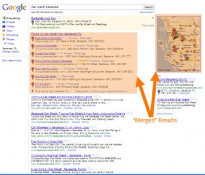 Google Places Listings in Search Results