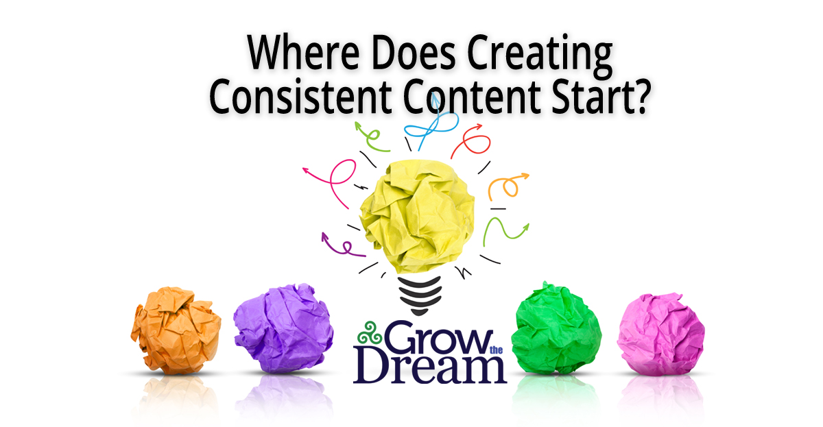 Where Does Creating Consistent Content Start?